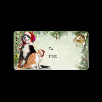 Cat & Dog Gift Tag labels