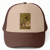 Cat & Dog's Christmas Card Hats