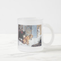 Cat DOGS Playful friends painting relationship Mug
