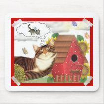 Cat Dreaming mousepads by TheMousePadShop Cat Dreaming mousepads