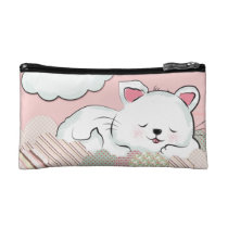 Cat Dreams with textures painted clouds bagettes bags