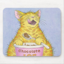 CAT eating ice cream mousepads by ejareck CAT eating ice cream mousepads