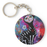 CAT EL GATO DIA DE LOS MUERTOS KEYCHAIN CAT EL GATO DIA DE LOS MUERTOS KEYCHAIN