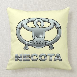 cat emblem 1 throw pillows
