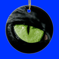 Cat eye christmas tree ornaments