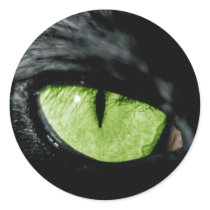 Cat eye round stickers