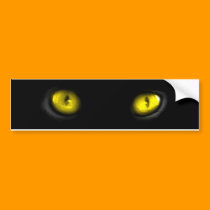 Cat Eyes bumper stickers