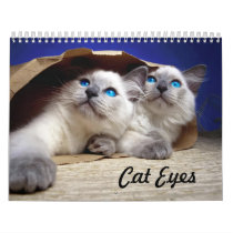 Cat Eyes Wall Calendar