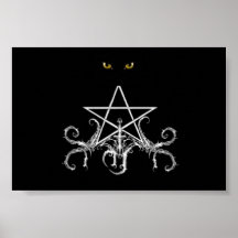Cat Eyes Pagan Poster