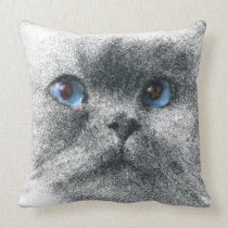 Cat Face Pillow pillows