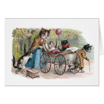 Cat Family Outing Cards