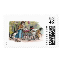 Cat Family Outing Stamps