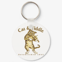 Cat & Fiddle keychains by geargems Cat & Fiddle keychains