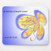 Cat Flap! Mousepad mousepads