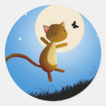 cat follow your dreams - stickers