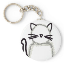 Cat Ghost Avatar Keychains