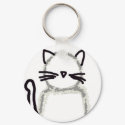 Cat Ghost Avatar keychains