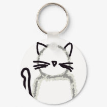 Cat Ghost Avatar keychains