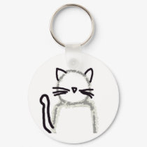 Cat Ghost Avatar keychains