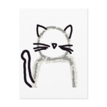 Cat Ghost Avatar Postcard