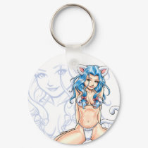 Cat Girl  Keychain