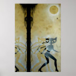 Cat Girl Night Poster posters