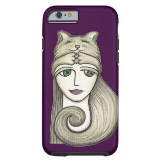 Cat Girl Plum Phone Case