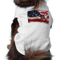 Cat God Bless America T-Shirt pet clothing