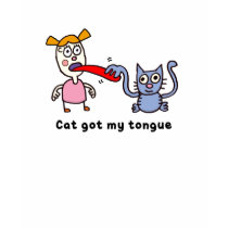 cat got my tongue t-shirts
