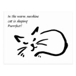 Cat haiku postcard