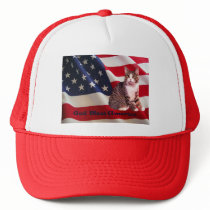 Cat Hat God Bless America