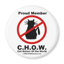 Cat hater logo magnet