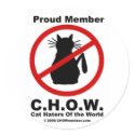 Cat hater logo stickers
