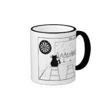 Cat hater mug - darts design