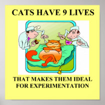cat haters biology joke posters