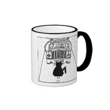 Cat haters mug - truck design