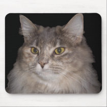 Cat Head on Mouse Pad mousepads