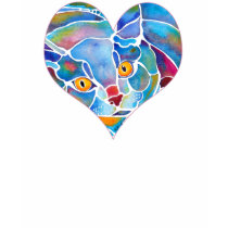 Cat & Heart Valentine Design t-shirts