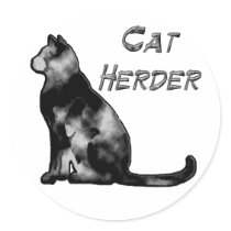 Cat Herder stickers