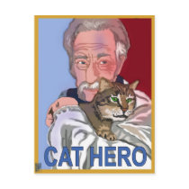 'Cat Hero' Postcard