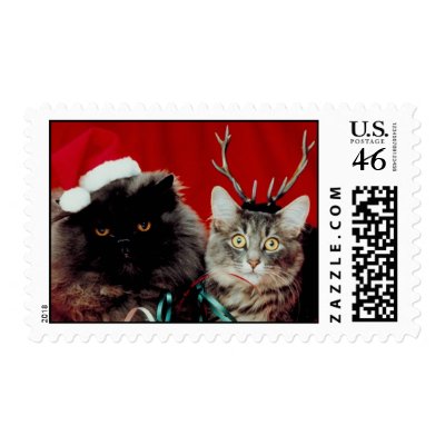 Cat Holiday Postage