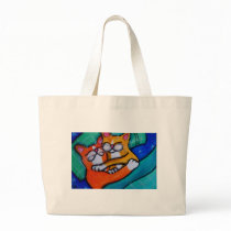 Cat Hugs Canvas Bag