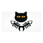 cat icon photo card template