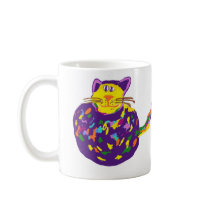Cat in a ball mugs
