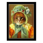 Cat in a Bonnet Post Card