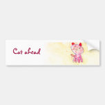 Cat In A Cornfield Bumper Sticker