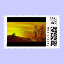 Cat in Autumn - Autumneve stamps