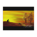 Cat in Autumn - Autumneve postcard