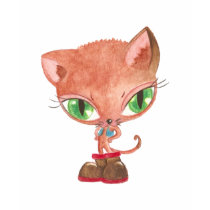 Cat in boots t-shirts by Elfain Cat in boots t-shirts
