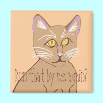 Cat In Charge! magnets